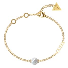 Guess JUBB02269JWYG Damen-Armband Goldfarben mit Perle Underwater Love