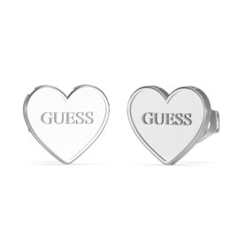 Guess JUBE02171JWRH Women's Earrings Heart Studs Stainless Steel