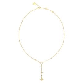 Guess JUBN03326JWYGT Women's Necklace Stars Gold Tone
