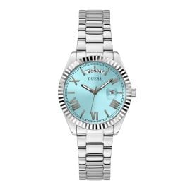 Guess GW0308L4 Ladies' Wristwatch Luna Steel/Turquoise