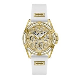 Guess GW0536L2 Damen-Armbanduhr Queen Weiß/Goldfarben
