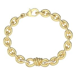 Guess JUBB04006JWYG Women's Bracelet Modern Love Knot Gold Tone