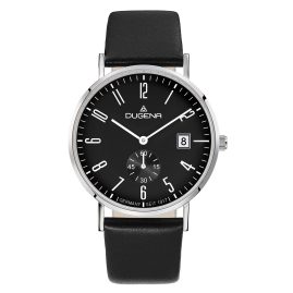 Dugena 4460666-1 Men's Quartz Watch Mondo Black Leather Strap