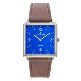 Dugena 4461142 Wristwatch Mannheim Titanium Brown/Blue