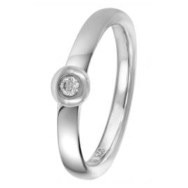 trendor 88315 Damen-Ring Diamant 925 Silber Brillantring