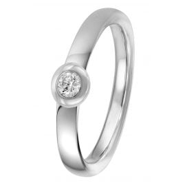 trendor 88391 Silber Diamant-Ring für Damen