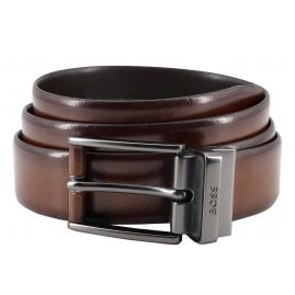 Boss 50471383-211 Men's Leather Belt Brown Ofelix-Ed
