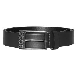 BOSS 50481051-001 Men's Leather Belt Black Simo