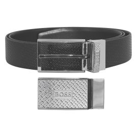 Boss 50486973-004 Men's Reversible Belt Leather Black Giaco