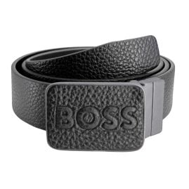 Boss 50488461-001 Men's Belt Black Leather Osem