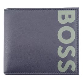 Boss 50492334-418 Men's Wallet Dark Blue Leather Big BL