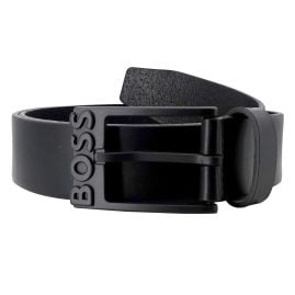 Boss 50491879-001 Men's Belt Black Leather Simon-R-B