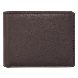 Boss 50470436-201 Men's Wallet Arezzo Dark Brown Leather