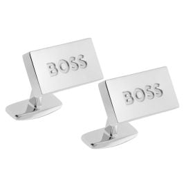 BOSS 50495115-260 Cufflinks Silver Tone B-Iconic