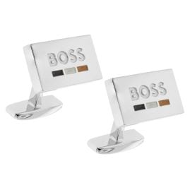 BOSS 50501902-260 Cufflinks Silver Tone B-Iconicdet