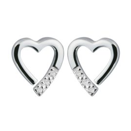 Hot Diamonds DE110 Damen-Ohrringe Ohrstecker Silber mit Diamanten Romantic