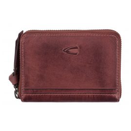 camel active 297-702-40 Geldbörse mit Reißverschluss Leder Weinrot Sullana