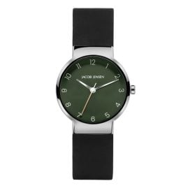 Jacob Jensen 194 Women's Wristwatch Titanium Quartz Black/Green