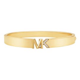 Michael Kors MKJ7966710M Women's Bangle Logo Sign Gold Tone