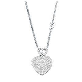 Michael Kors MKC1566AN040 Women's Necklace Locket Silver
