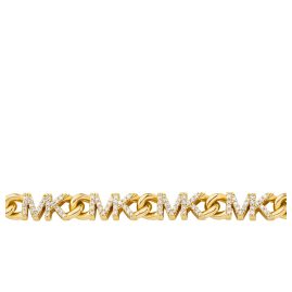 Michael Kors MKJ7959710 Ladies' Necklace Logo Signs Gold Tone