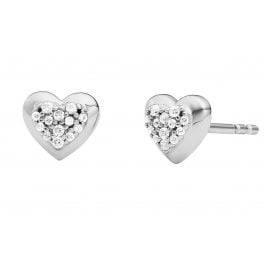 Michael Kors MKC1457AN040 Women's Stud Earrings Heart Silver