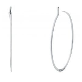 Michael Kors MKC1409AA040 Women's Hoop Earrings Silver