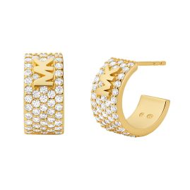 Michael Kors MKC1553AN710 Ladies' Hoop Earrings Gold Tone