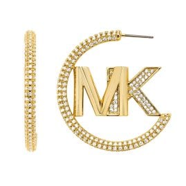 Michael Kors MKJ7786710 Women's Hoop Earrings Gold Tone