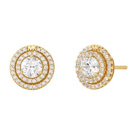 Michael Kors MKC1588AN710 Women's Stud Earrings Gold Plated Silver