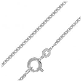 trendor 41123 Halskette für Anhänger 925 Silber Rhod. Venezianer Kette 1,2 mm
