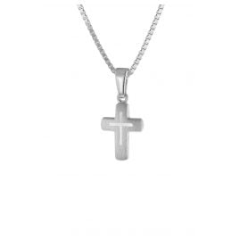trendor 48870 Kinder-Halskette mit Kreuz 925 Silber