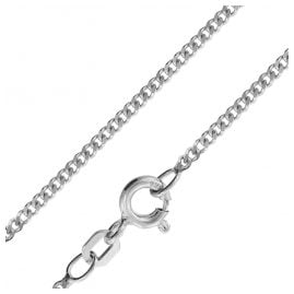 trendor 41116 Silver Curb Chain Necklace