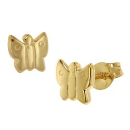 trendor 48634 Ohrringe für Kinder Gold 333 Schmetterling