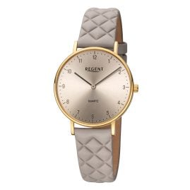 Regent BA-855 Ladies' Watch Quartz Grey/Gold Tone