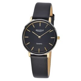 Regent F1586 Damenuhr Edelstahl/Keramik Ø 34 mm