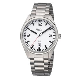 Regent F-1605 Herren-Armbanduhr Titan 10 Bar Weiß