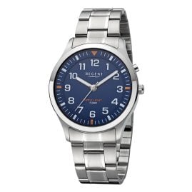 Regent F-1610 Men's Watch with Backlight Steel/Blue