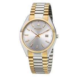 Regent F-1645 Herren-Armbanduhr Quarz Zweifarbig