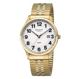 Regent F-1574 Herrenuhr mit Zugband Goldfarben