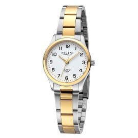 Regent F-1636 Damen-Quarzuhr für Damen Zweifarbig