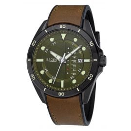 Regent BA-637 Men's Wristwatch WR 10 Bar Ø 44 mm