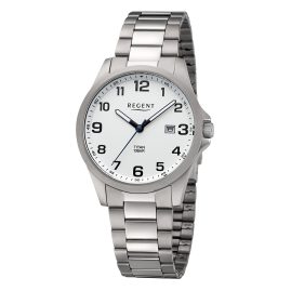 Regent 11090372 Men's Wristwatch Titanium White 10 Bar