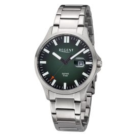 Regent 11150777 Men's Watch 10 Bar Steel/Green