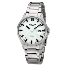 Regent 11150779 Men's Wristwatch 10 Bar Steel/Green