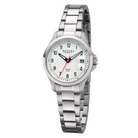 Regent 12221199 Women's Watch with Sapphire Crystal Steel/White 5 Bar