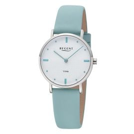 Regent 12090367 Women's Wristwatch Titanium Light Blue