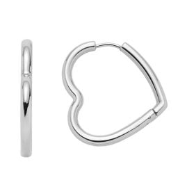 Leonardo 024910 Women's Hoop Earrings Heart Lulu
