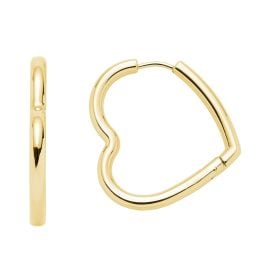 Leonardo 024911 Damen-Ohrringe Herz Creolen Lulu Goldfarben