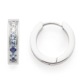 Leonardo 024913 Damen-Ohrringe Creolen Inka Blue